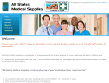 Tablet Screenshot of allstatesmedical.com.au